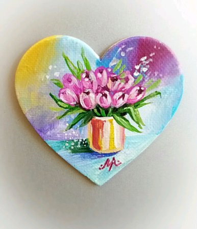 Роспись акрилом на магнитиках