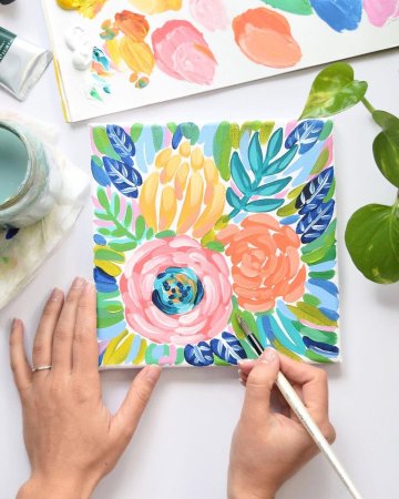 Мастер класс по рисованию акрилом