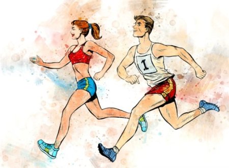 Легкая атлетика иллюстрации