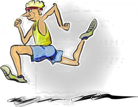 Бегун мультяшный