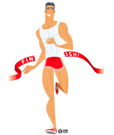 Открытка с днем рождения бегуну