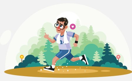 Бег мультяшный