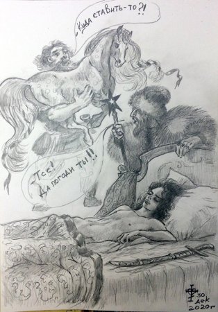 Внешний вид опричников Ивана Грозного