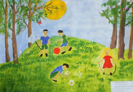 Рисование на тему летние каникулы