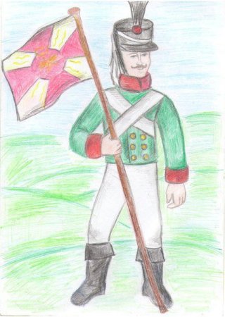 Бородинское сражение 1812 рисун