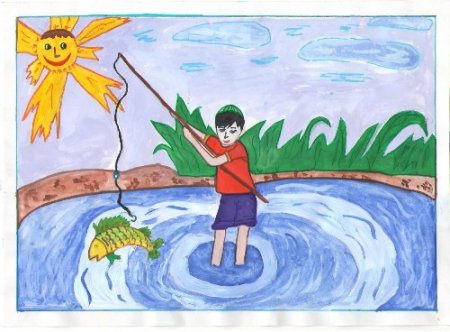 Рисование на тему летние каникулы