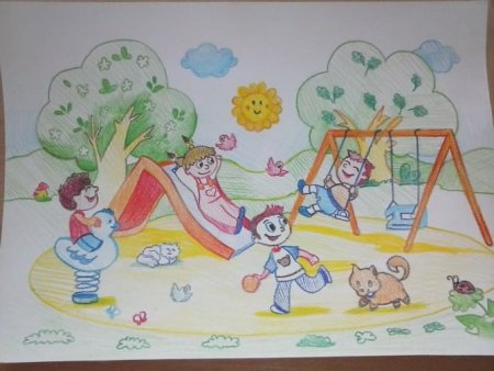 Рисунок на тему как я провел лето