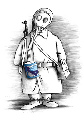 Противогаз карикатура