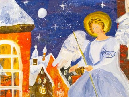 Рисунок на тему Рождественская звезда