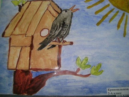 Рисунок ко Дню птиц