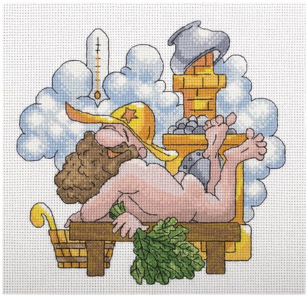 Вышивка крестом Панна баня