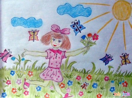 Детские рисунки на летнюю тему