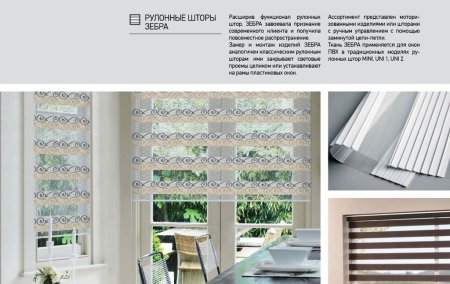 Рулонные шторы Зебра Эллада