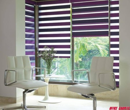 Жалюзи рулонные тканевые день-ночь