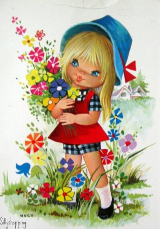 Открытка «девочка»