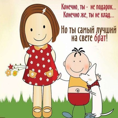 С днём рождения брату от сестры