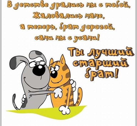 С Днемрожения старшему брату