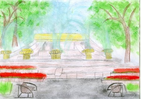 Детские рисунки парков и скверов