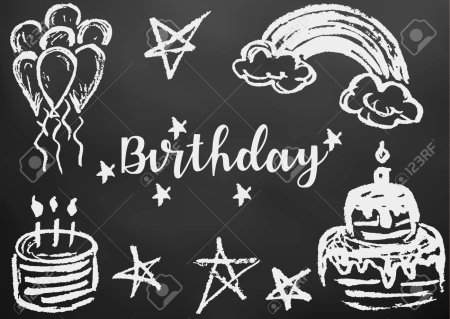 Торт рисунок мелом