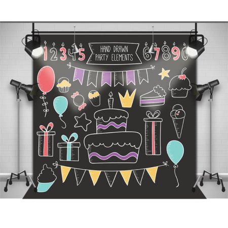 Грифельная доска с днем рождения