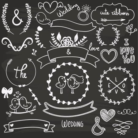 Надпись мелом с днем рождения