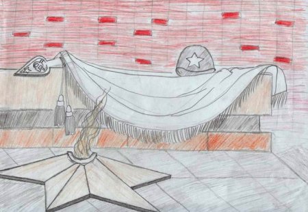 Памятник неизвестному солдату рисунок