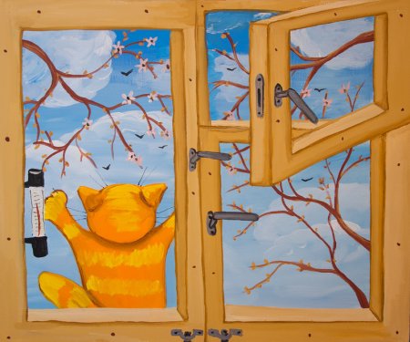 Вася Ложкин коты Весна