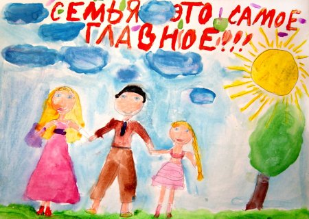 Рисунок на тему семья