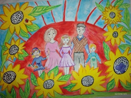 День семьи рисование