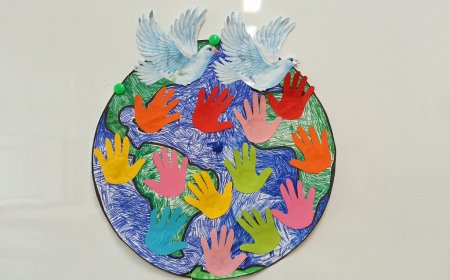 Аппликация на тему Международный день мира