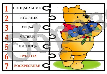Месяцы для дошкольников