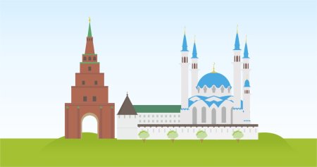 Кремль в Казани. Вид сбоку