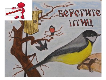 Рисование кормушка для птиц старшая группа