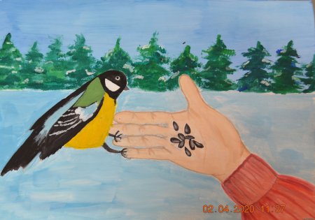 Рисунок ко Дню птиц