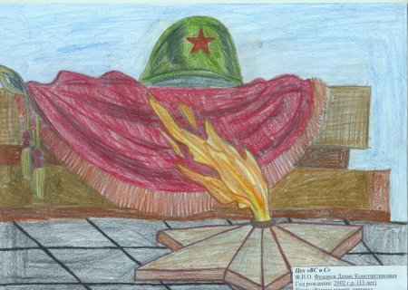 Рисунок на тему краски Победы