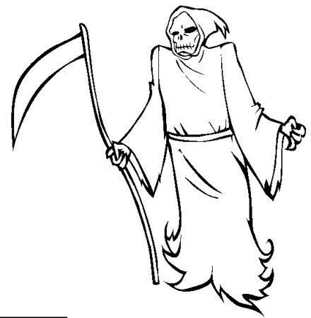 Разукрашка смерти с косой