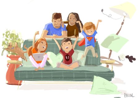 Многодетная семья арты