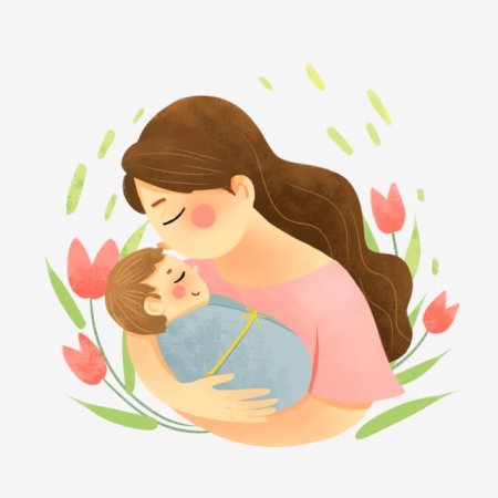 Мама и ребенок иллюстрация