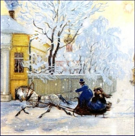 Борис Кустодиев морозный день