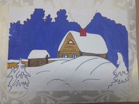 Рисунок на тему Мороз