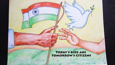 Детские рисунки ко Дню независимости