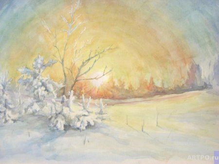 "Зимнее утро" иллюстрации Александр Сергеевич