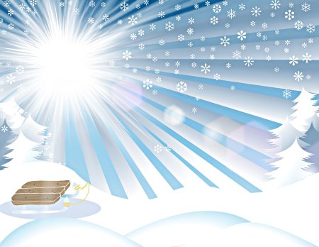 Зимний день фон