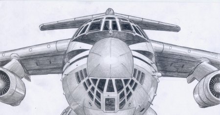 Самолет ил 76 эскиз
