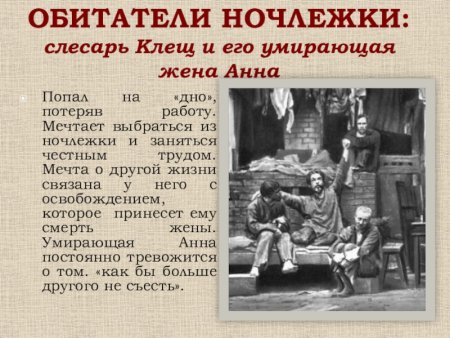 Обитатели ночлежки