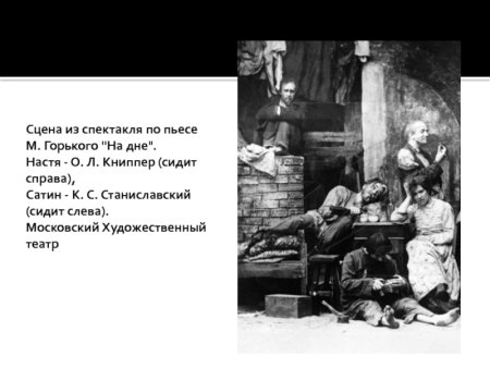 Драма на дне Горький