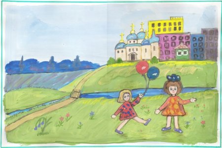 Москва детский рисунок