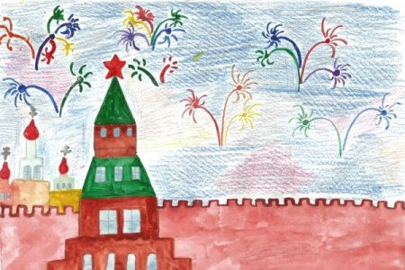 Двор рисунок