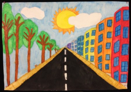 Рисование на тему мой горо