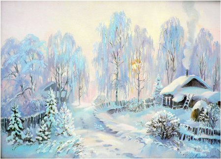 Герасимов Андрей. «Зимний лес. Просека».